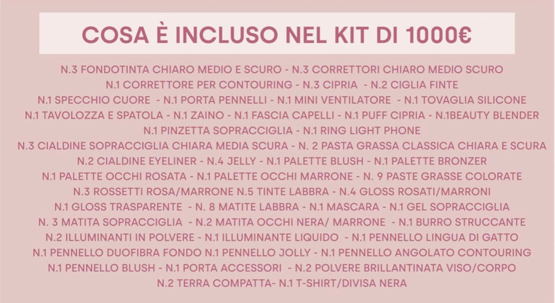 Kit corso make-up